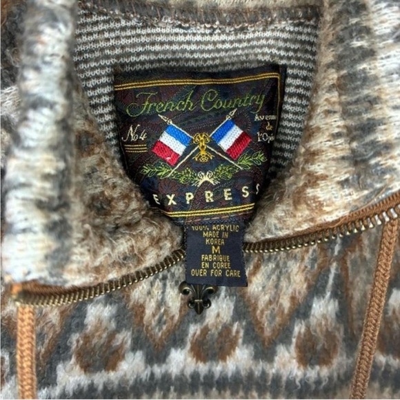 Vintage Express French Country Women’s Pullover Fleece Jacket - Picture 2 of 4
